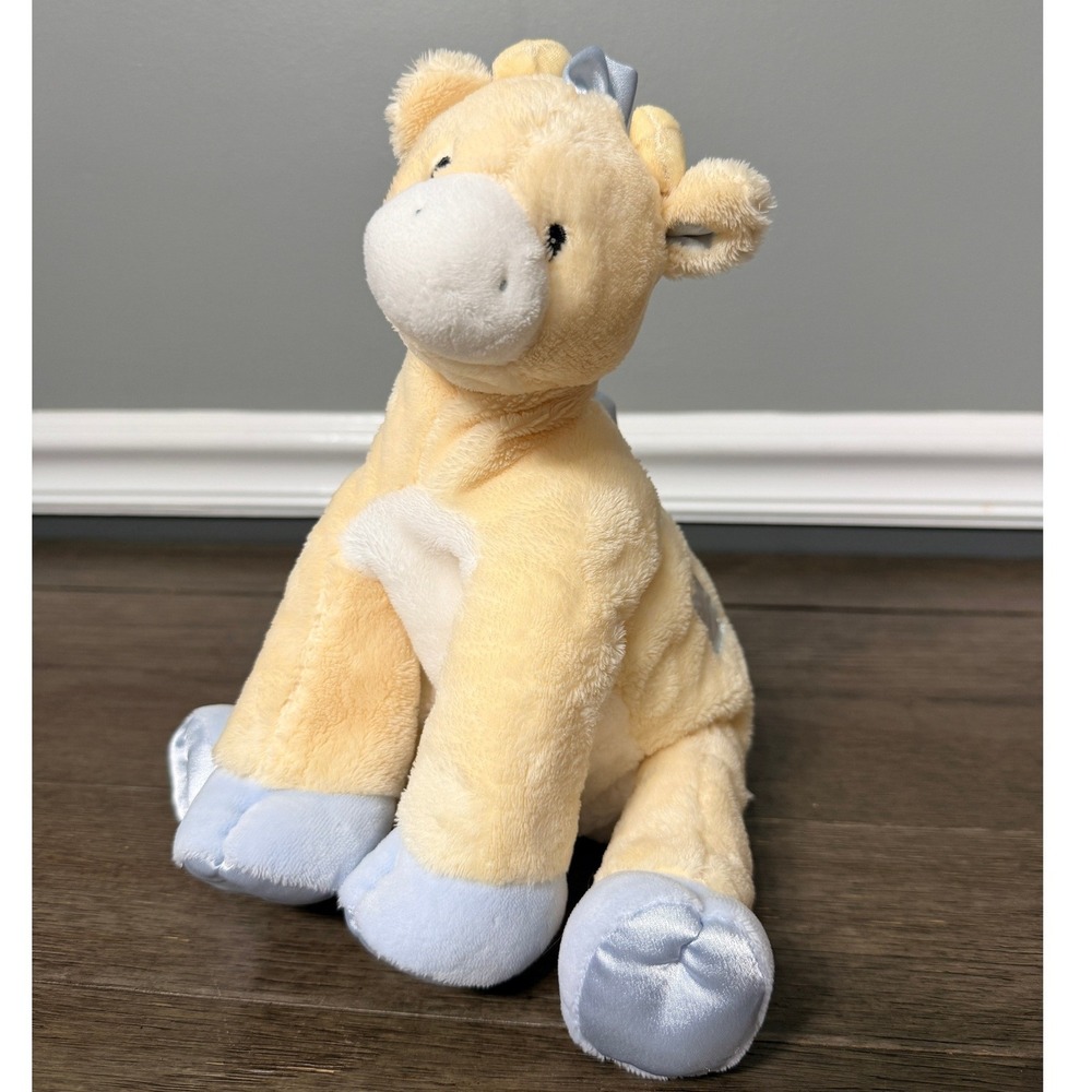 Baby Gund Tender Beginnings Blue & Yellow Giraffe Plush